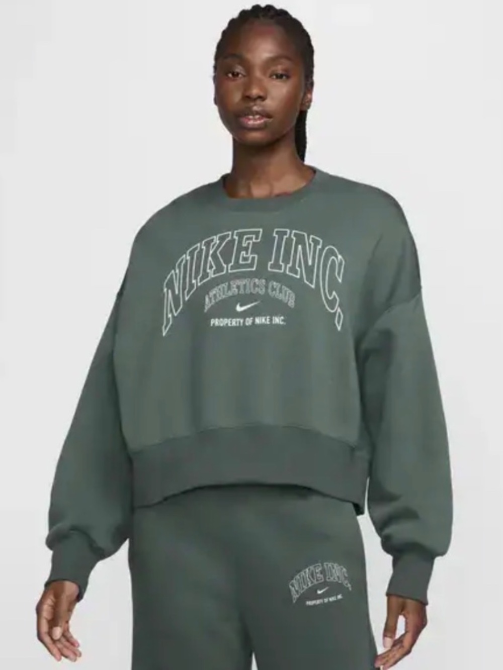 Nike Sportswear Phoenix Fleece Over-Oversized Crew-Neck Sweatshirt Sz L